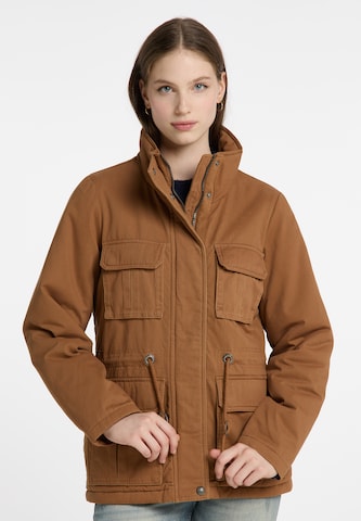 Veste d’hiver DreiMaster Vintage en marron : devant