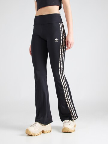 Flared Leggings di ADIDAS ORIGINALS in nero: frontale