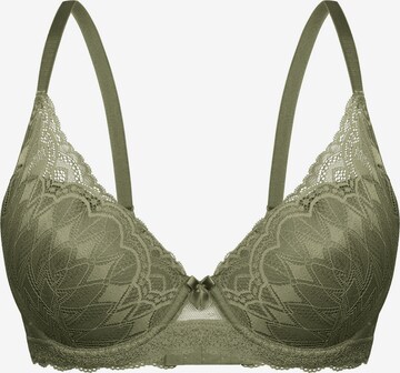 sassa T-shirt Bra 'FILIGREE WINTER' in Green: front