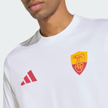 T-Shirt fonctionnel 'AS Rom Seasonal' ADIDAS PERFORMANCE en blanc