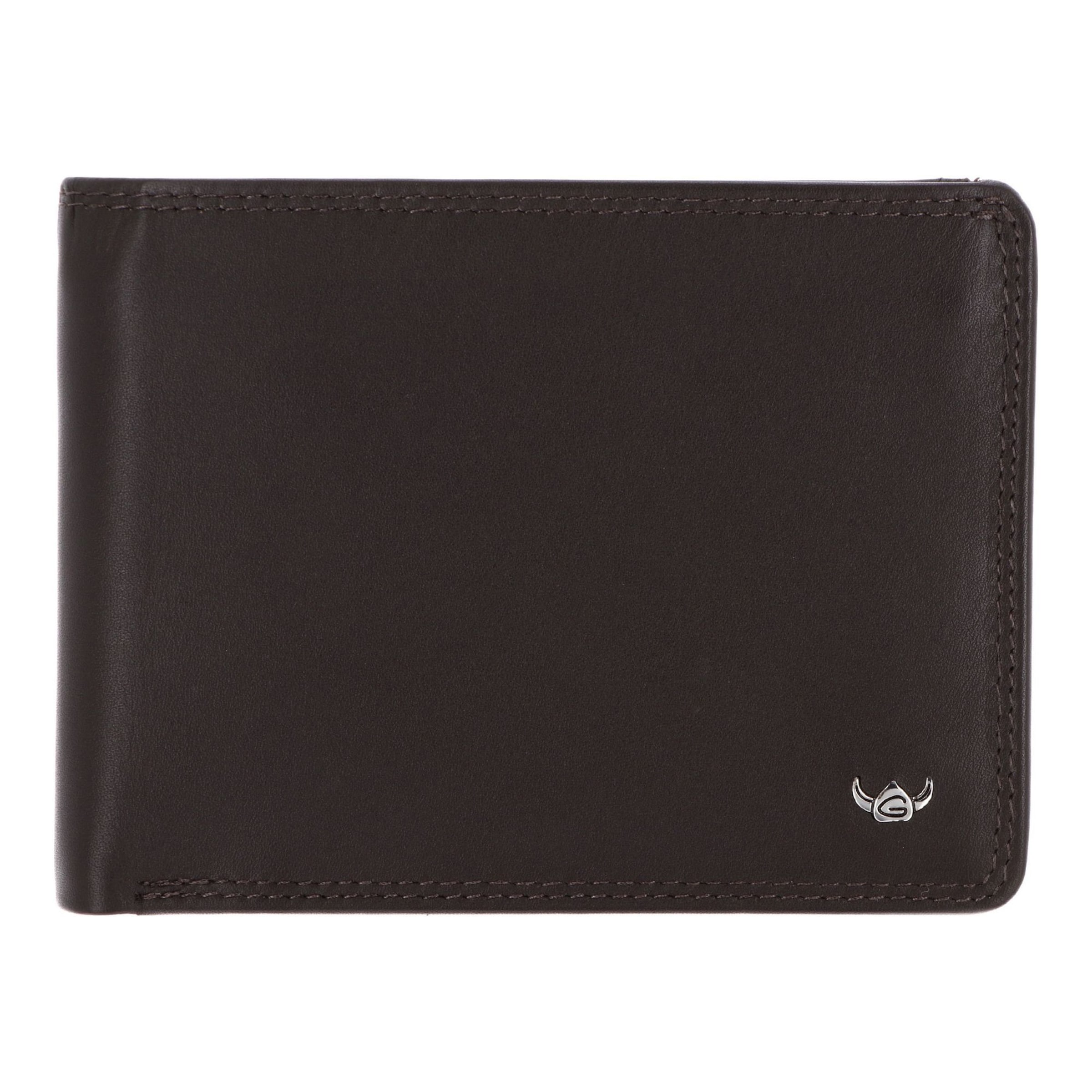 Porte-monnaies 'Polo' GOLDEN HEAD en marron : devant