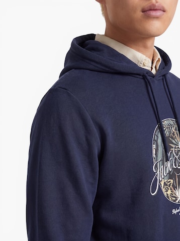 JACK & JONES Mikina 'JJHONOLULU' – modrá
