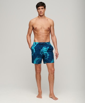 Superdry Zwemshorts in Blauw