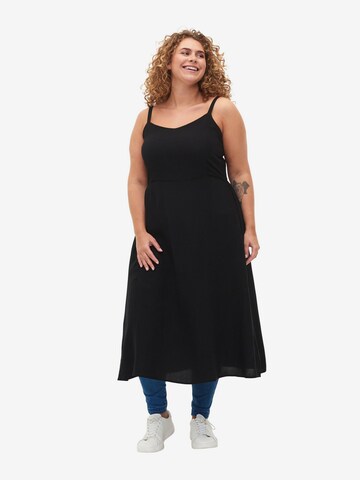 Zizzi Dress 'Macy' in Black: front