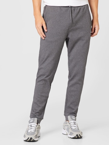 BOSS Green Tapered Pants 'Hadiko' in Grey: front