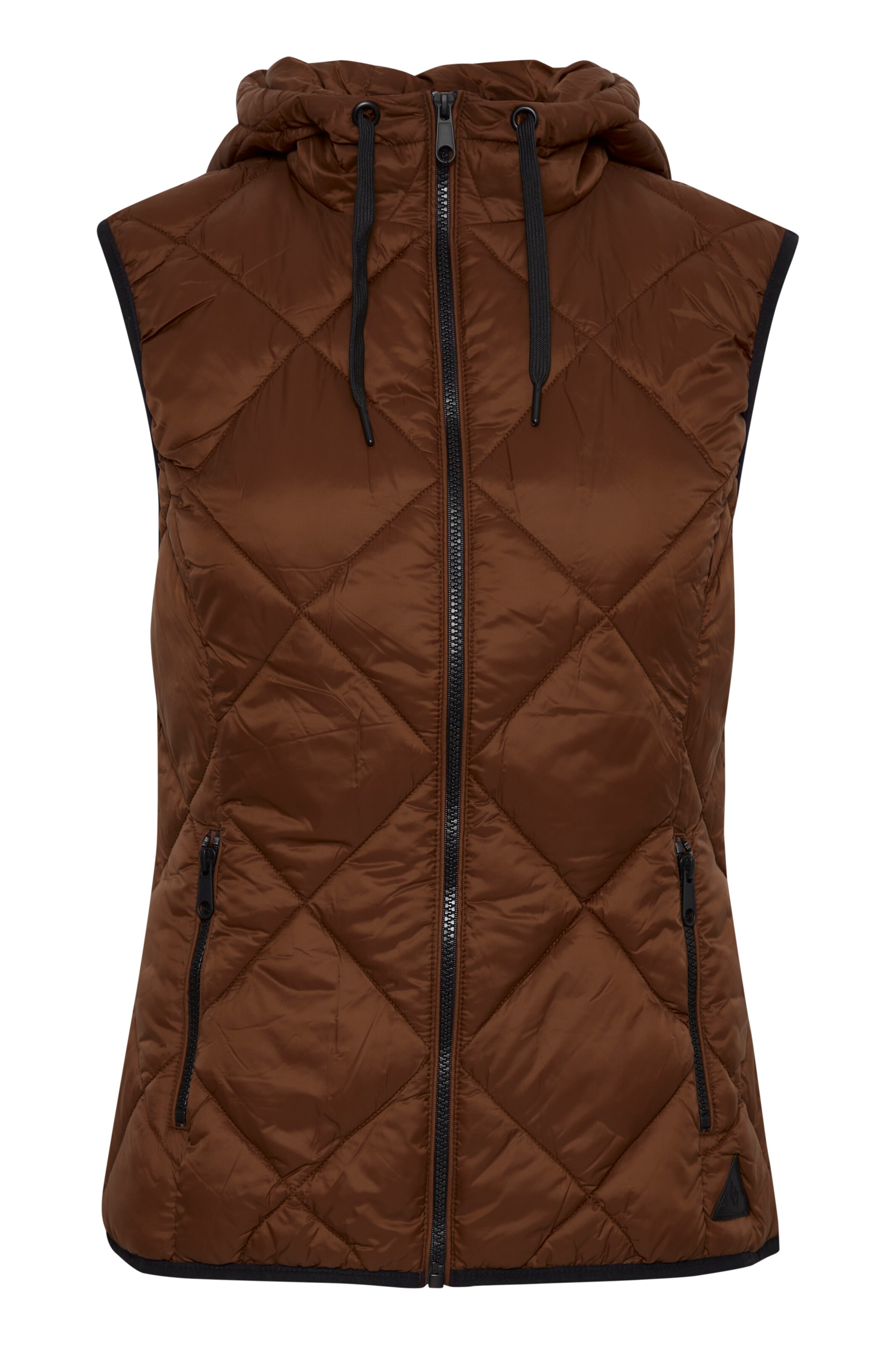 Gilet 'Amalla' b.young en marron : devant