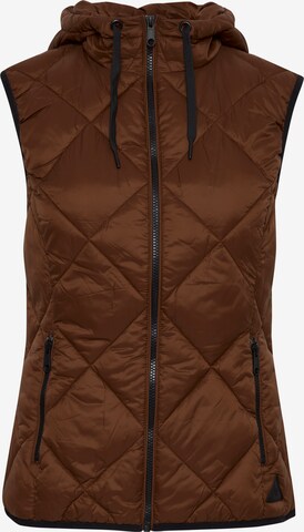 b.young Vest in Brown: front