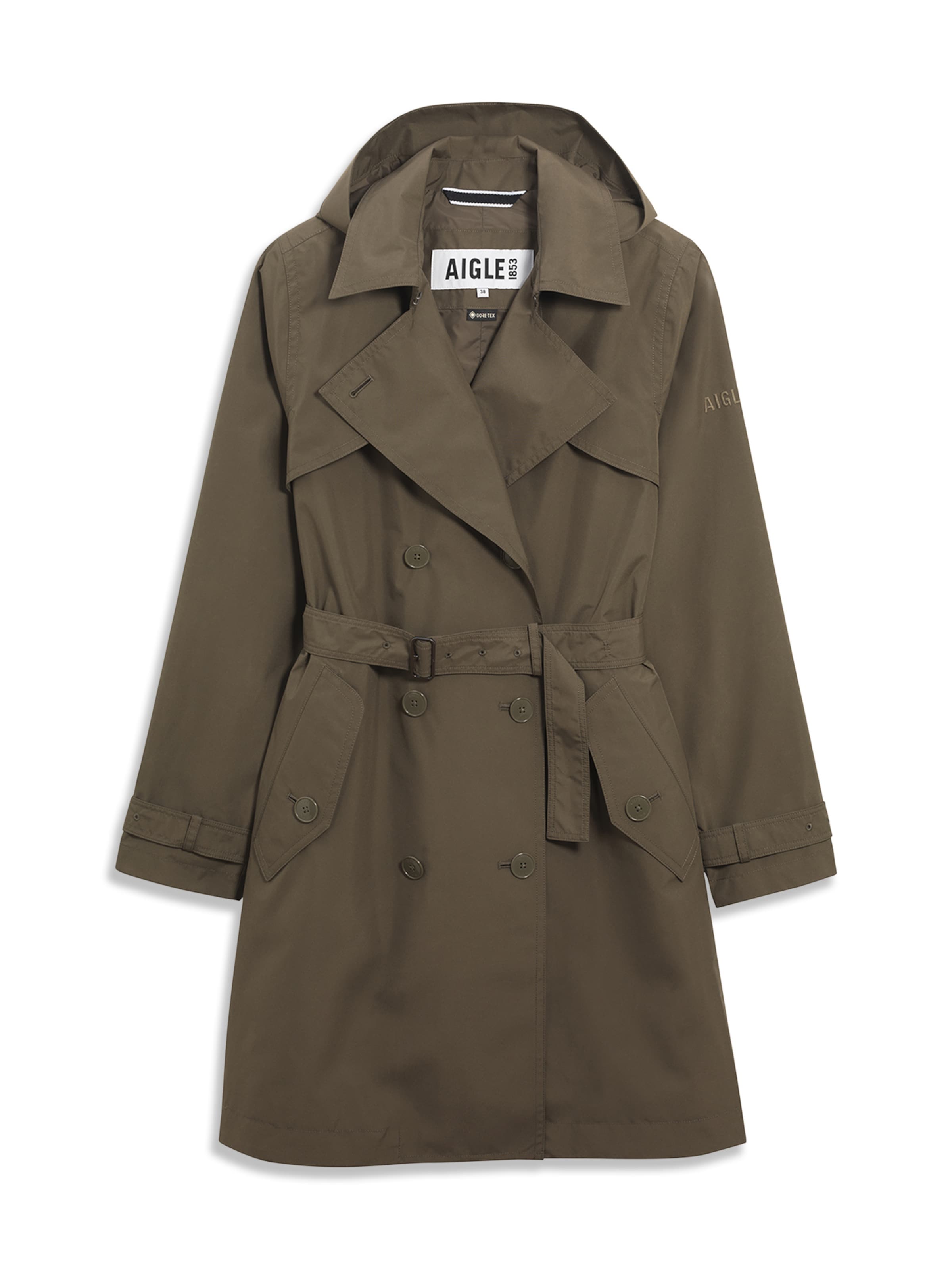 Manteau mi-saison AIGLE en vert : devant