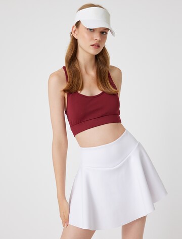 Koton Medium Support Sports bra in Red: front