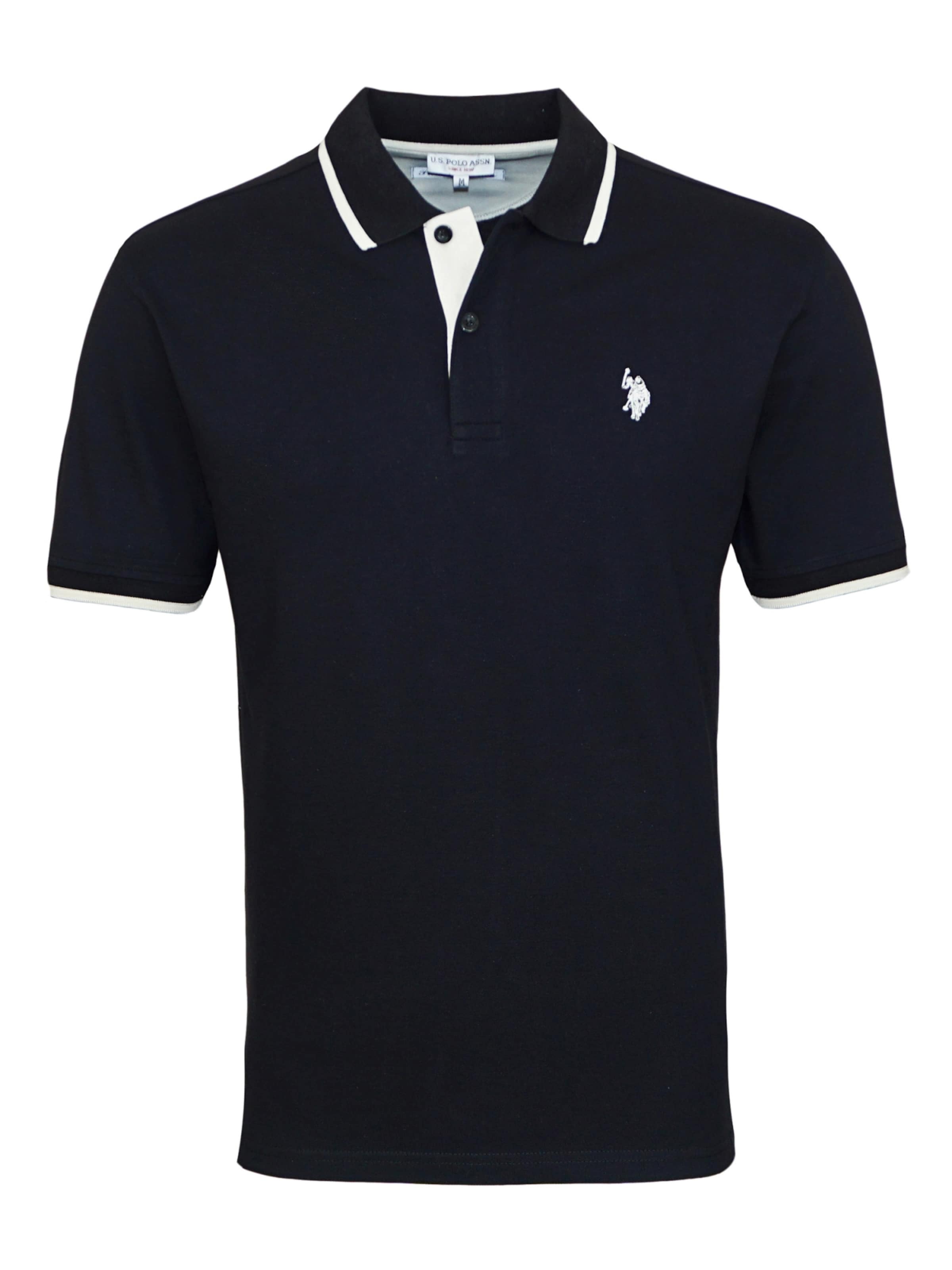 U.S. POLO ASSN. Poloshirt in Schwarz: Vorderseite