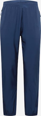 BIDI BADU Ozke Športne hlače 'Flinn' | modra barva: sprednja stran