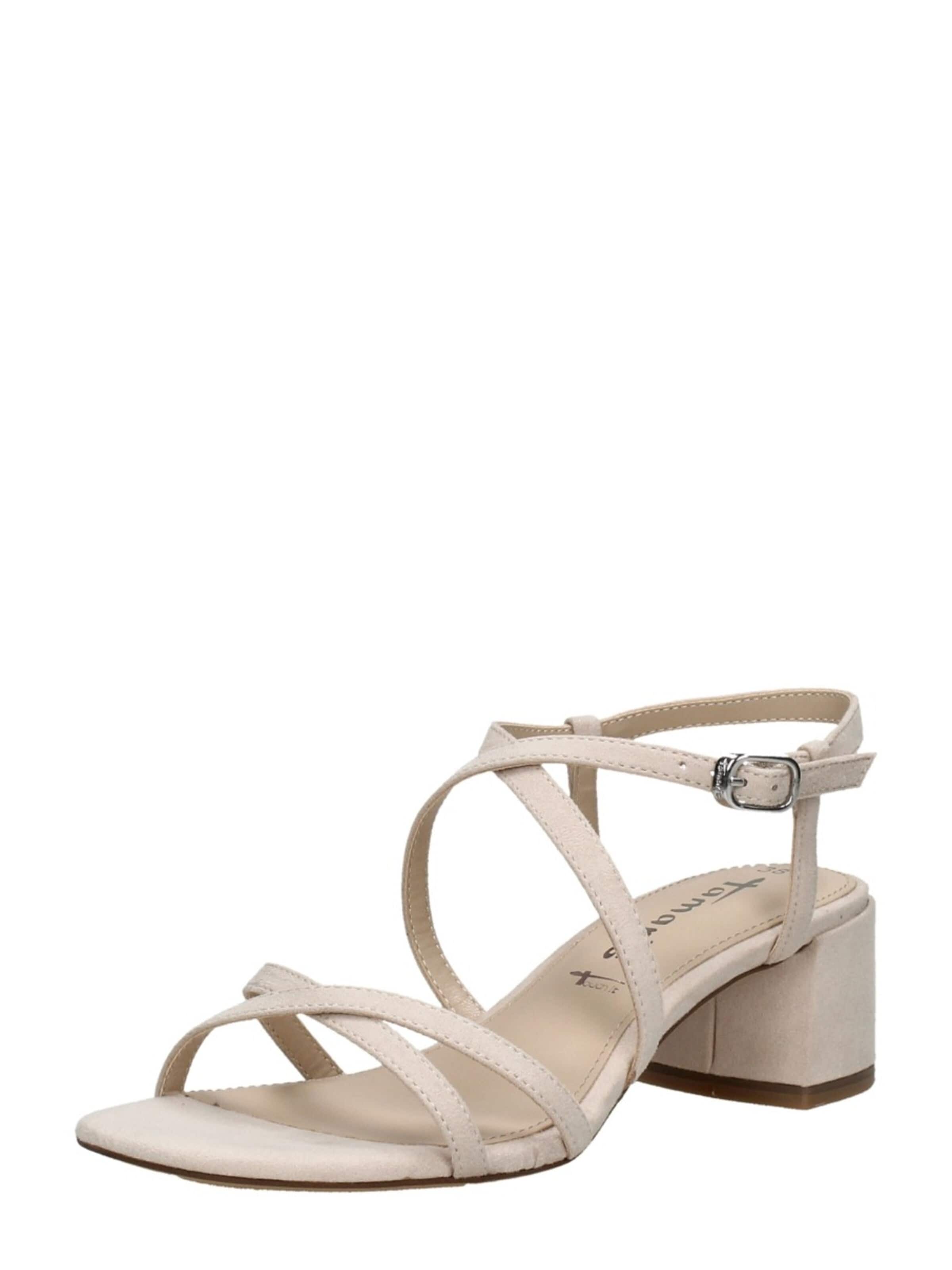 Sandales à lanières 'Hak' Tamaris en beige : devant
