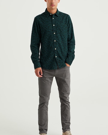 WE Fashion Regular fit Button Up Shirt in Green