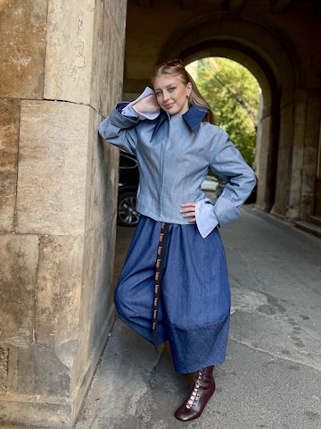 IUnique Wide leg Byxa 'Ballonique Denim' i blå
