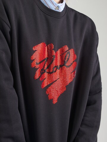 Karl Lagerfeld - Sudadera 'HEARTS' en negro