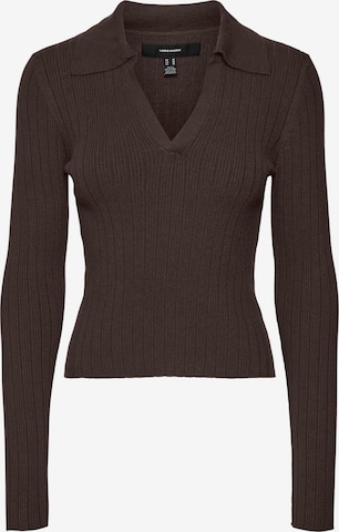 VERO MODA Sweater 'FIONA' in Brown: front