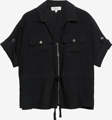 s.Oliver Men Tall Sizes Between-Season Jacket in Black: front