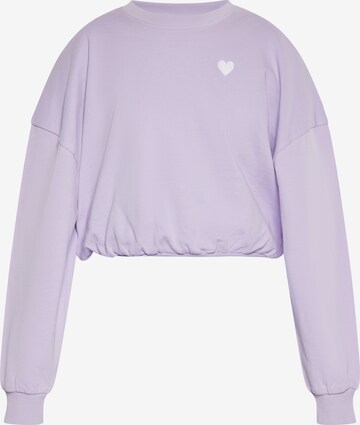 MYMO Sweatshirt in Lila: predná strana