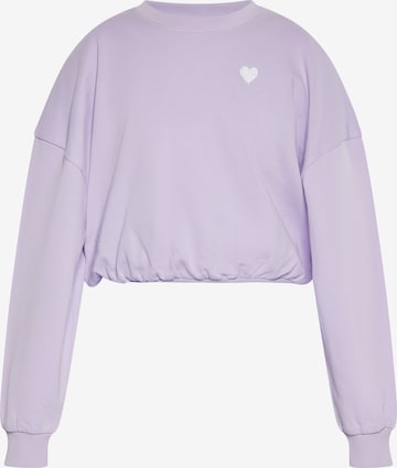 MYMO Sweatshirt in Lila: voorkant