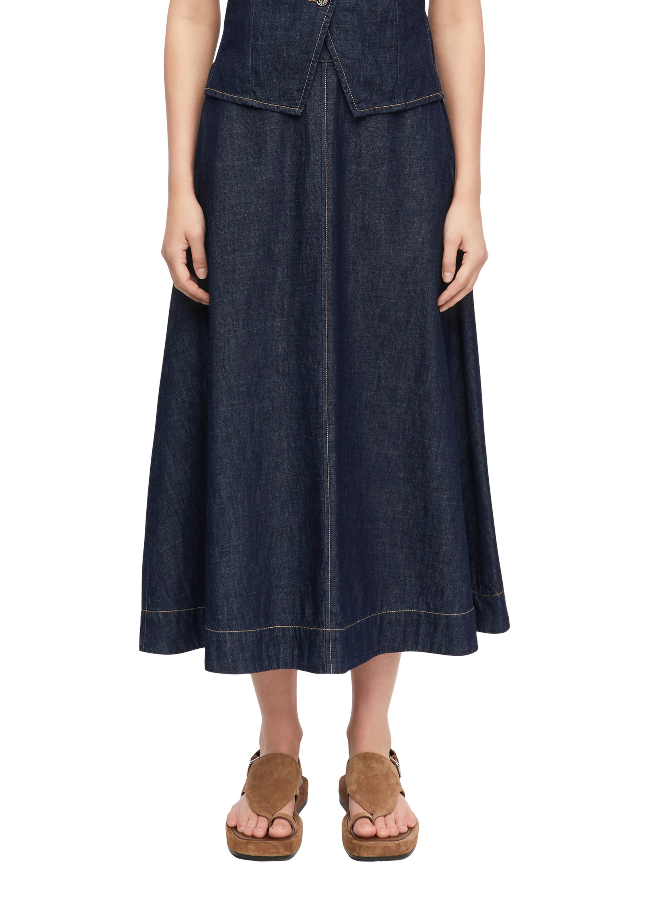 COMMA - Falda en azul: frente