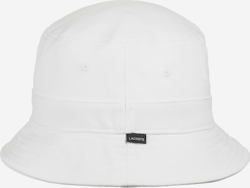 LACOSTE Hat 'Casquette' in White