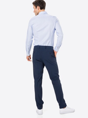 s.Oliver BLACK LABEL Slimfit Παντελόνι με τσάκιση σε μπλε