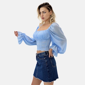 Elara Blouse in Blue