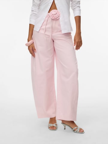 VERO MODA Wide Leg Jeans 'VMKAITLIN' in Pink: Vorderseite
