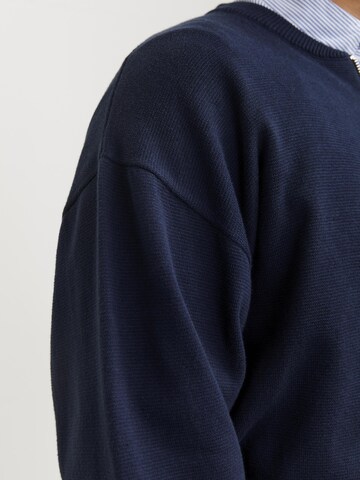 JACK & JONES Strickjacke 'JJCalvin' in Blau