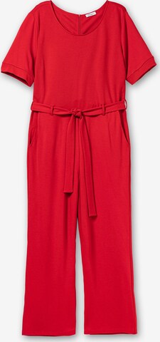 SHEEGO Jumpsuit in Rood: voorkant