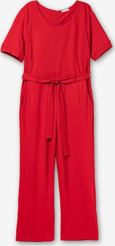 SHEEGO Jumpsuit i röd: framsida