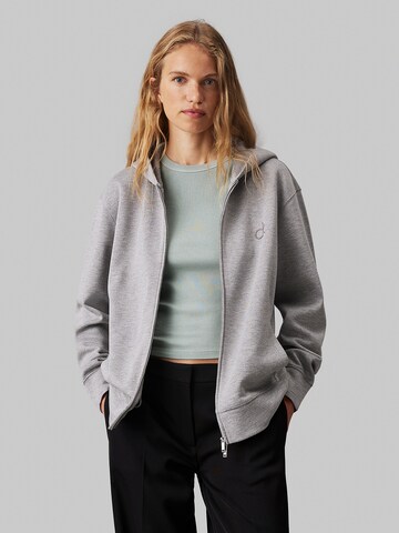 Calvin Klein Sweatjacke in Grau: Vorderseite