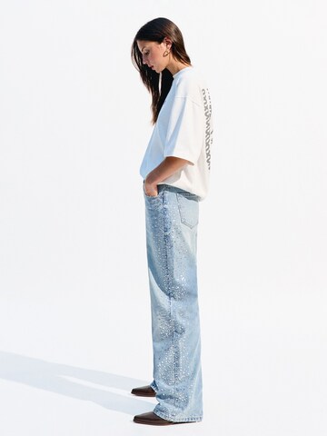 Loosefit Jeans di Bershka in blu
