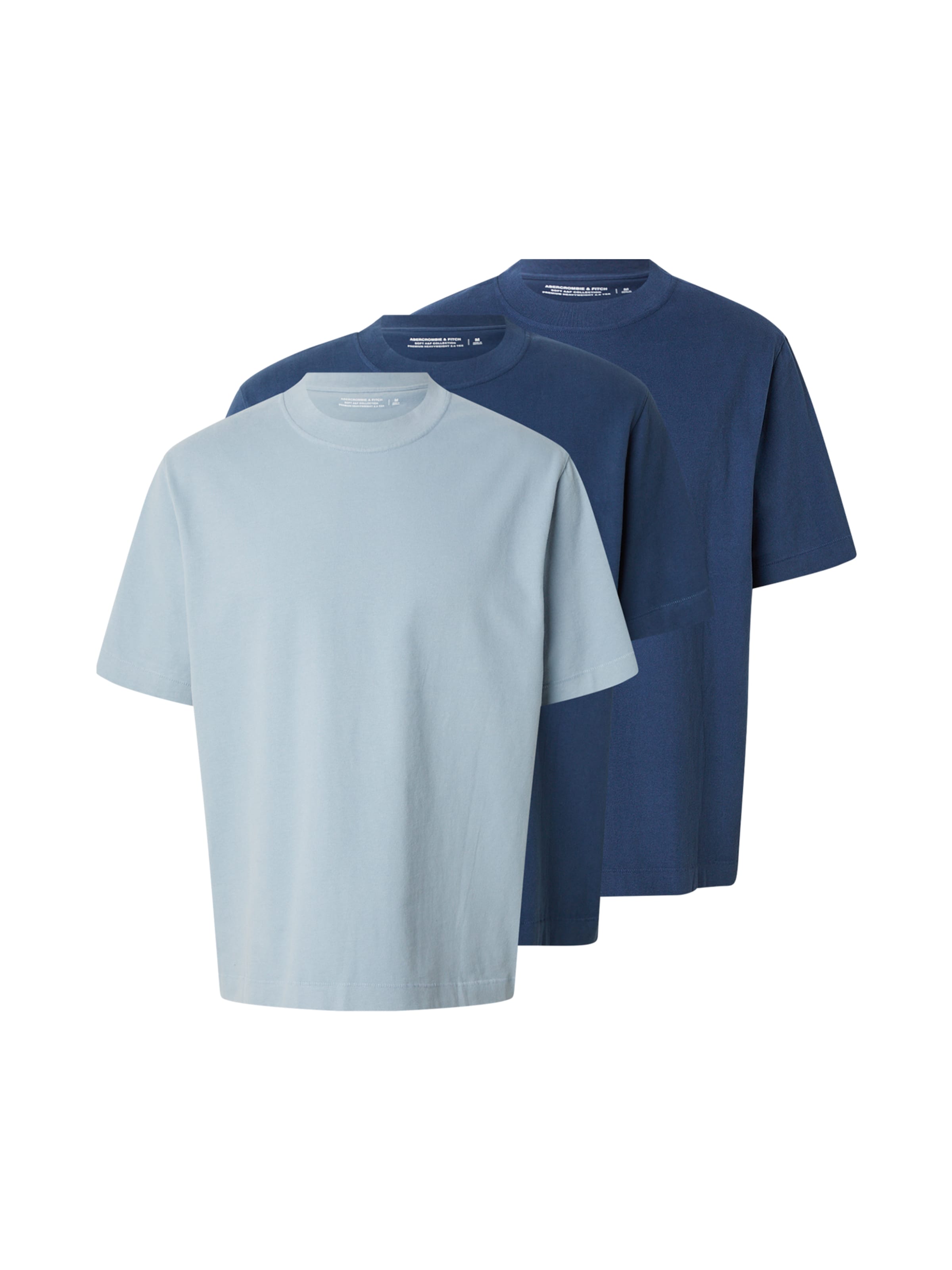 Tricou de la Abercrombie & Fitch pe albastru: față