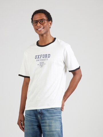 JACK & JONES Футболка 'JJOXFORD' в Белый: спереди