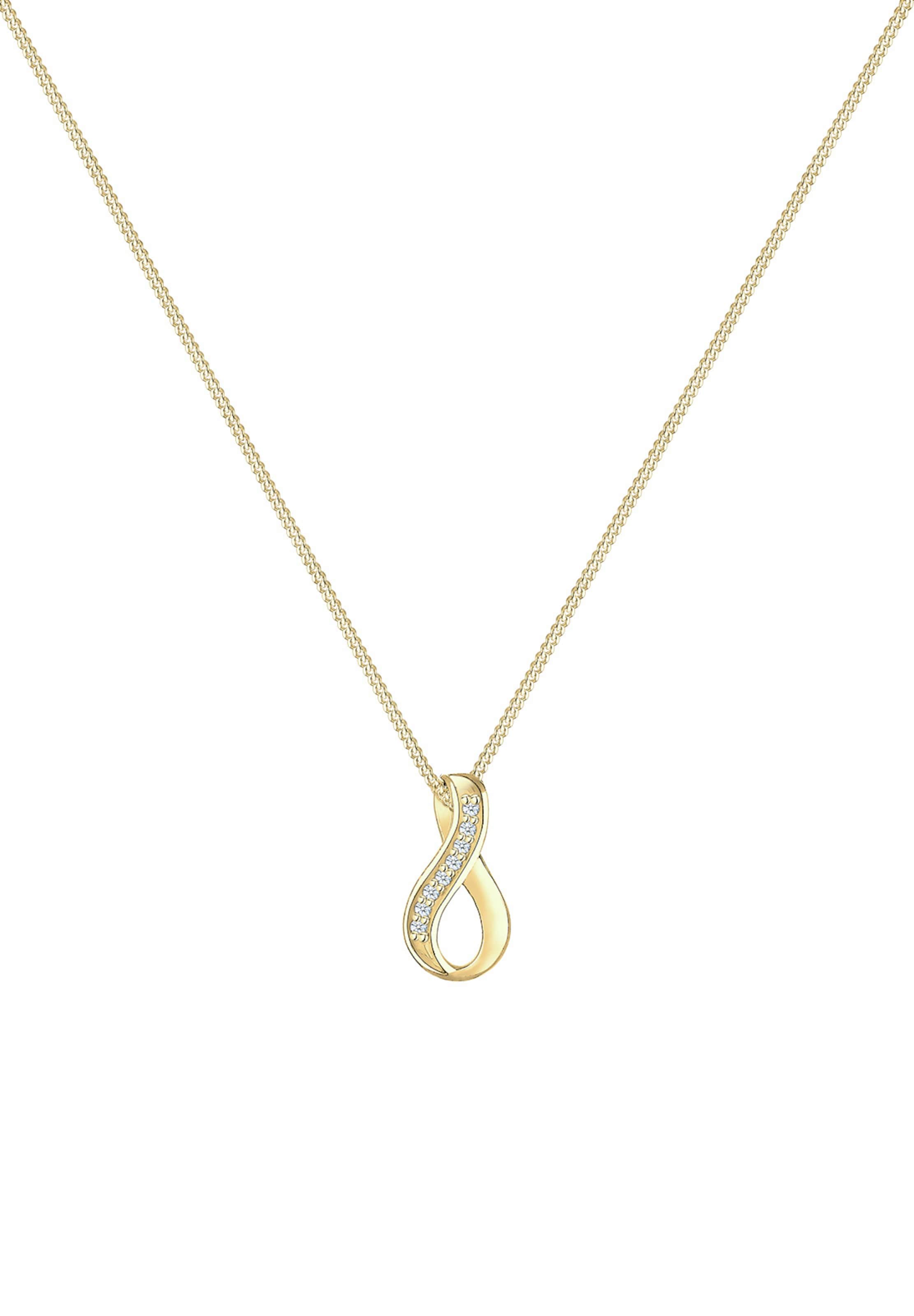 Elli DIAMONDS Ketting 'Infinity' in Goud