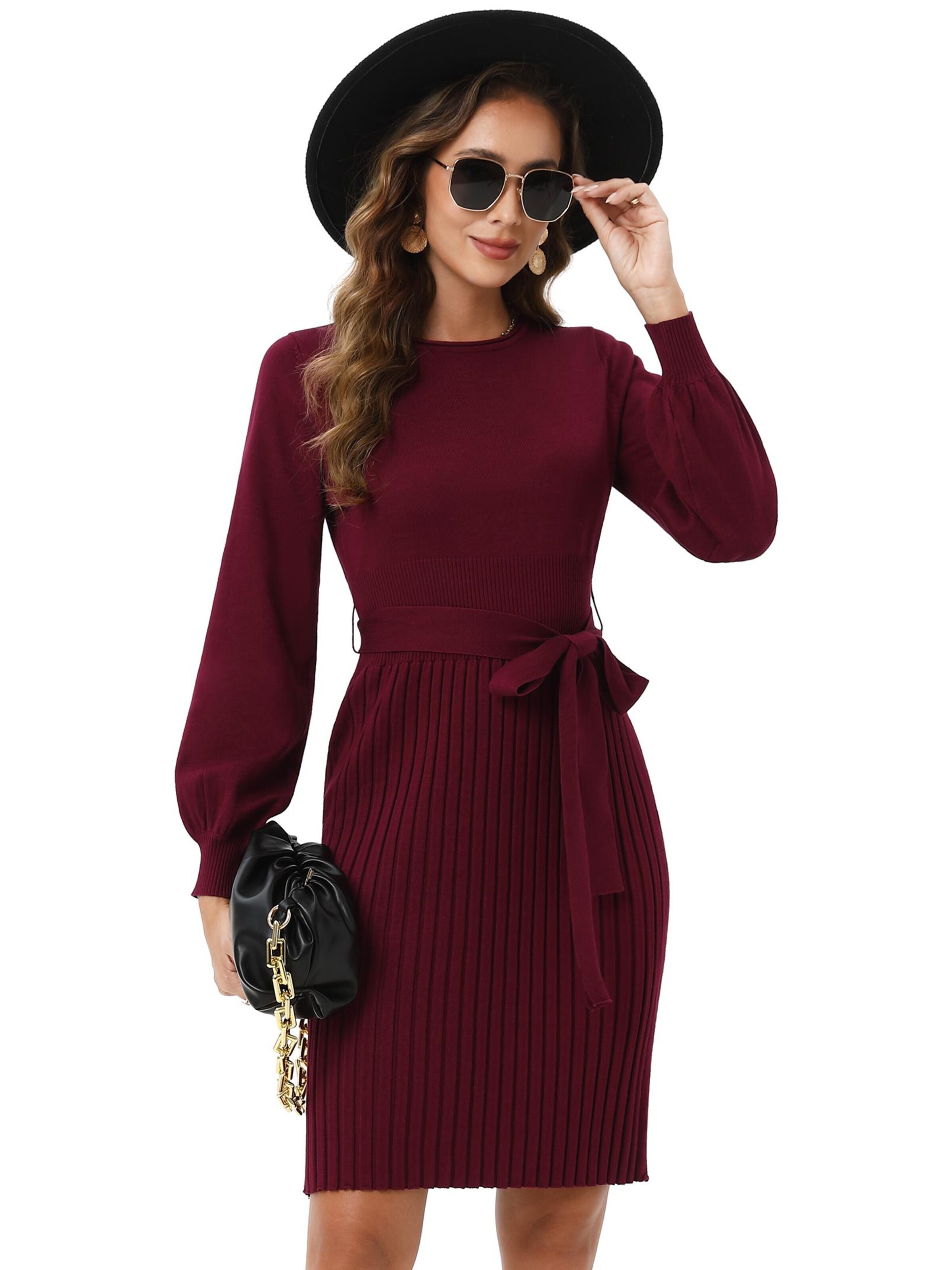 Yesfashion Dress in Red