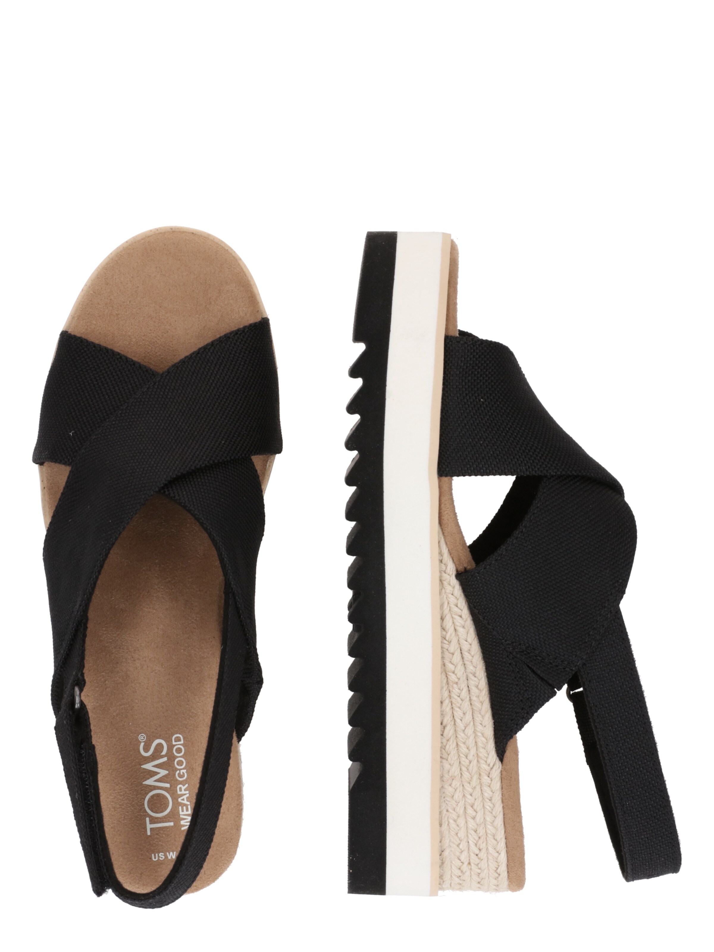 TOMS Sandaal 'DIANA', värv must