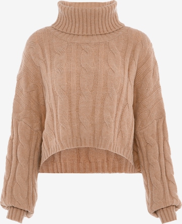 Pull-over MYMO en beige : devant