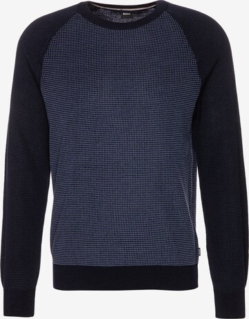 BOSS Sweater 'H-Dairon' in Blue: front