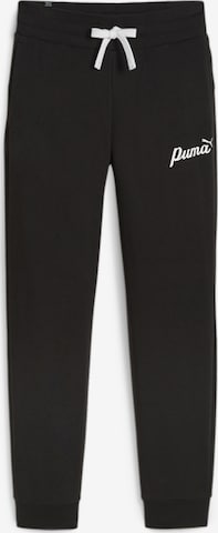 PUMA Tapered Pants in Black: front