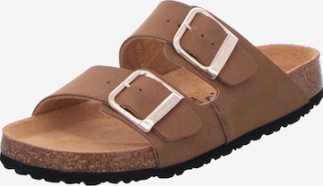 TAMARIS Mules in Brown: front