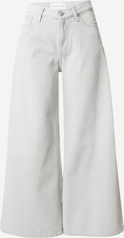 Calvin Klein Jeans Wide Leg Jeans i grå: forside