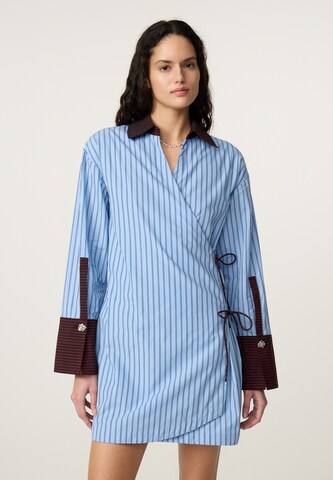 Fabienne Chapot Jurk in Blauw: voorkant