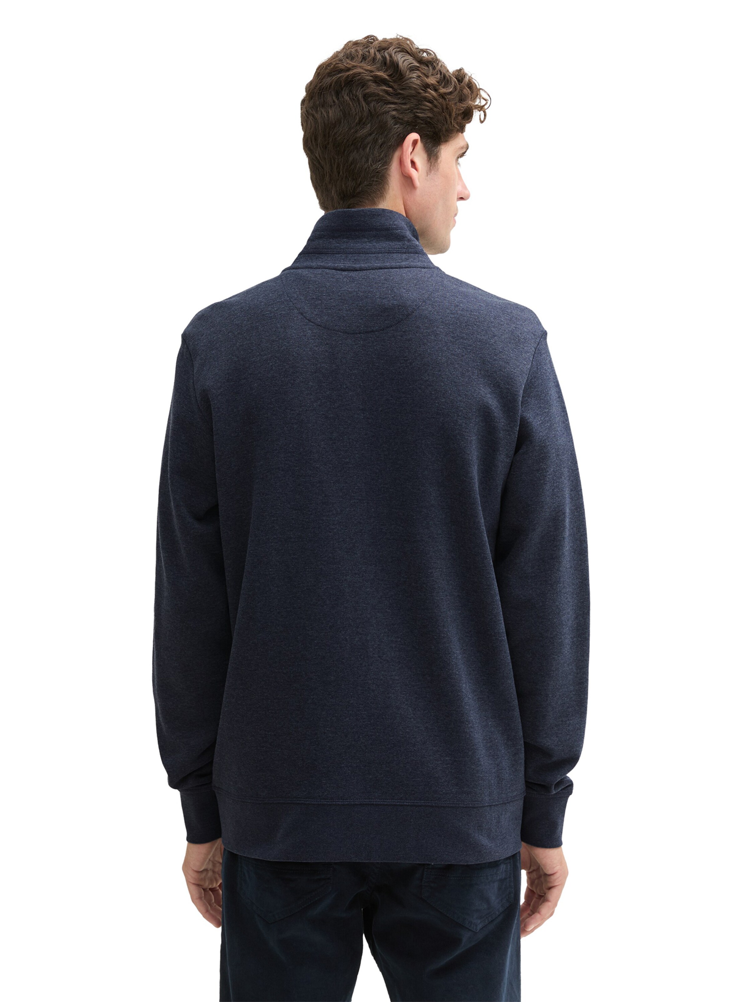 TOM TAILOR Sweat jacket in Blue