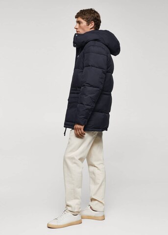 MANGO MAN Winterparka 'Dolipa' in Blau