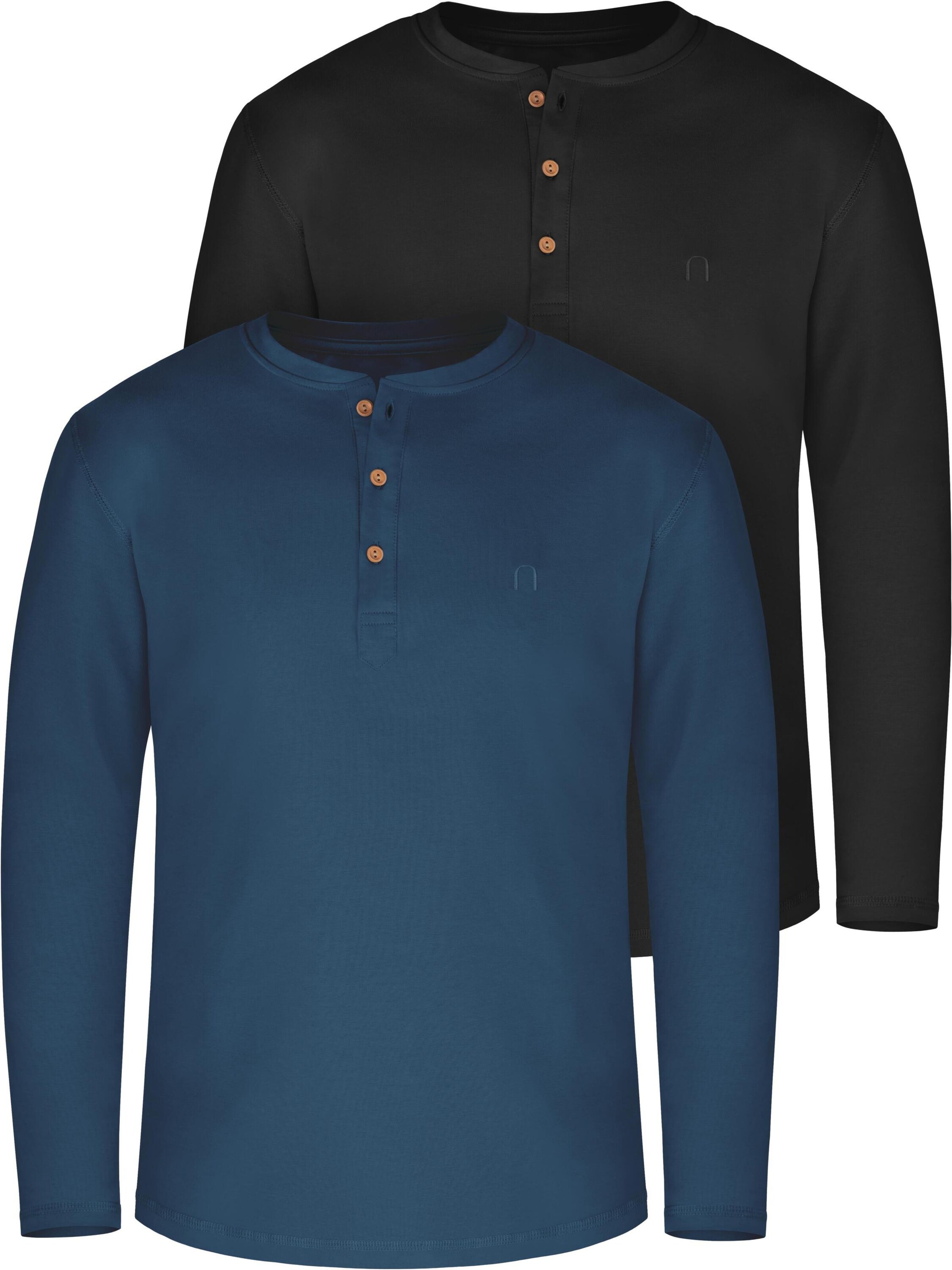 normani Shirt 'Neuville' in Blauw: voorkant