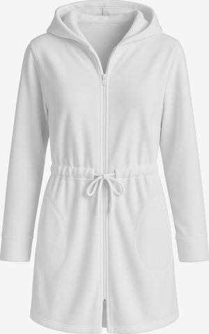 Robe de chambre '5012' Vivisence en blanc : devant
