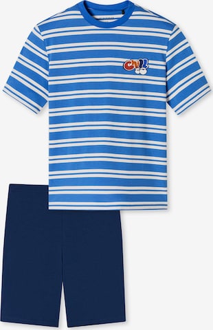 SCHIESSER Shorty 'Nightwear Chili' in Blau: Vorderseite