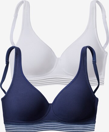 PETITE FLEUR T-shirt Bra in Blue: front